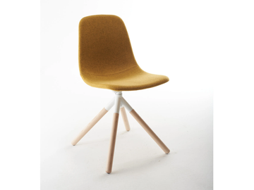 COUPÉ 4T UP - Swivel trestle-based fabric chair by SOFTLINE 1979 - view 2